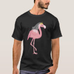 結婚する新郎新婦の動物のビーチ鳥 Tシャツ<br><div class="desc">結婚する新郎新婦の動物のビーチ鳥フラミンゴ</div>