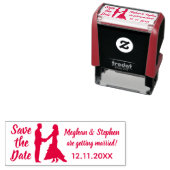 結婚する日を保存するカスタム セルフインキングスタンプ (インサイチュ)