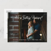 結婚する日付の写真カードを保存する 案内ポストカード (正面/裏面)