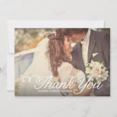 結婚する最も甘い日|は写真カード感謝していしています サンキューカード (正面)