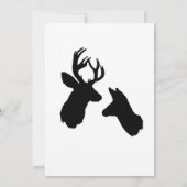 結婚する木びき台及び雌ジカ 招待状 (裏面)