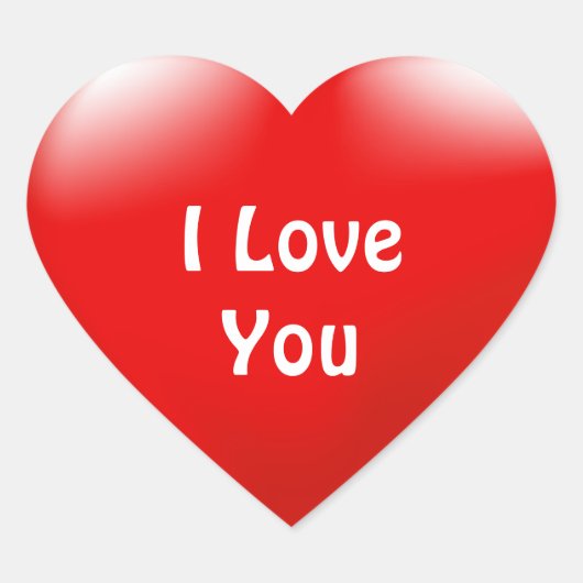 結婚する私の愛あなた赤いハート提案シール ハートシール (正面)
