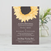 結婚する素朴なヒマワリの素晴らしさ| 招待状 (スタンド正面)