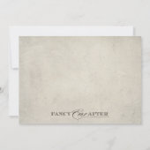 結婚する素朴なラベンダーのメーソンジャー| 招待状 (裏面)