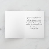 結婚する美しい原稿|は感謝していしています サンキューカード (内部)