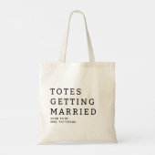 結婚する花嫁の名前 ウェディングトートバッグ トートバッグ (裏面)