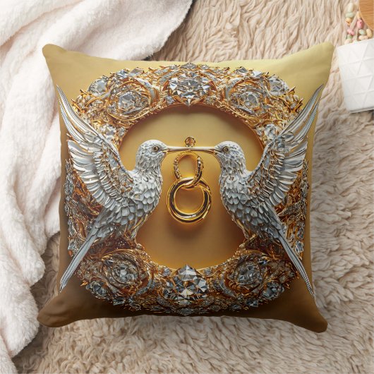 結婚する鳥 クッション (ブランケット)