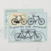 結婚する2のために造られる自転車 ポストカード (正面/裏面)