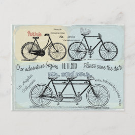 結婚する2のために造られる自転車 ポストカード