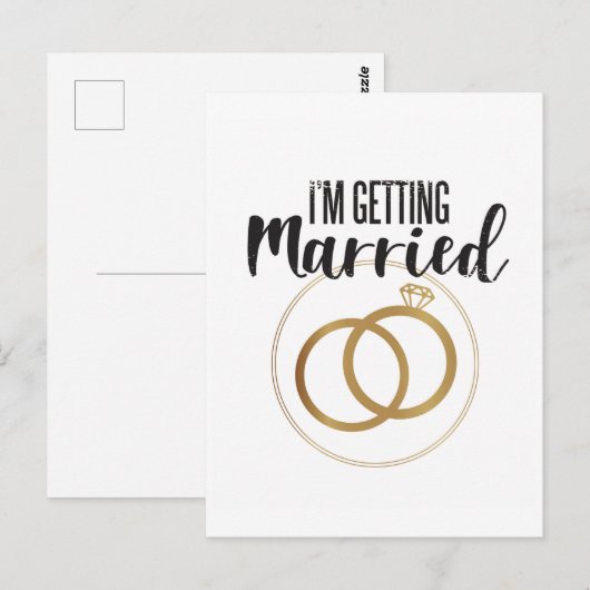 結婚する ポストカード (正面/裏面)