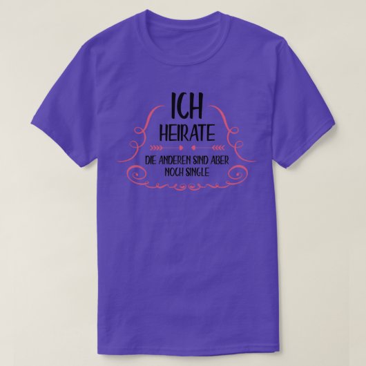 結婚する Tシャツ (デザイン正面)