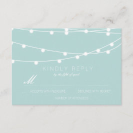 結婚するRSVP |を結婚するライトのシンプルな一連 出欠カード