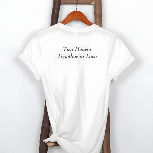 結婚とバレンタインのハート型の写真 トライブレンドＴシャツ