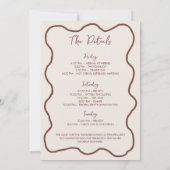 結婚とマルティニスハンドドロッドバッハ週末 招待状 (裏面)