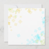 結婚とミセス | パステルビーチカラー紙吹雪 セーブザデート (裏面)