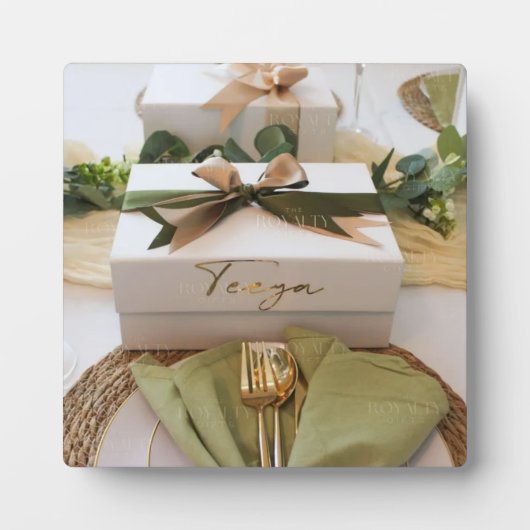 結婚と婚約の贈り物 フォトプラーク (正面)