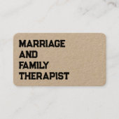 結婚と家族のセラピスト 名刺 (正面)
