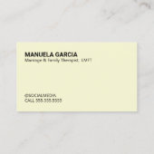 結婚と家族のセラピー コーリングカード (裏面)