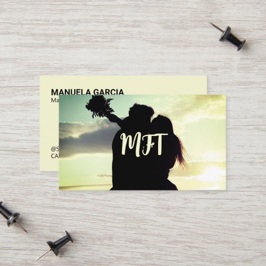 結婚と家族のセラピー コーリングカード (正面/裏面インサイチュ)