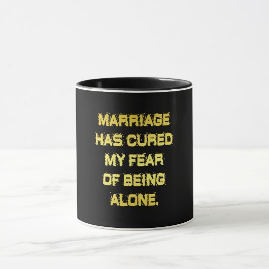 結婚と恐怖の冗談 マグカップ (中央)