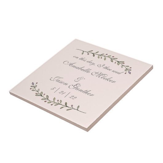 結婚と記念日タイル タイル (側面)