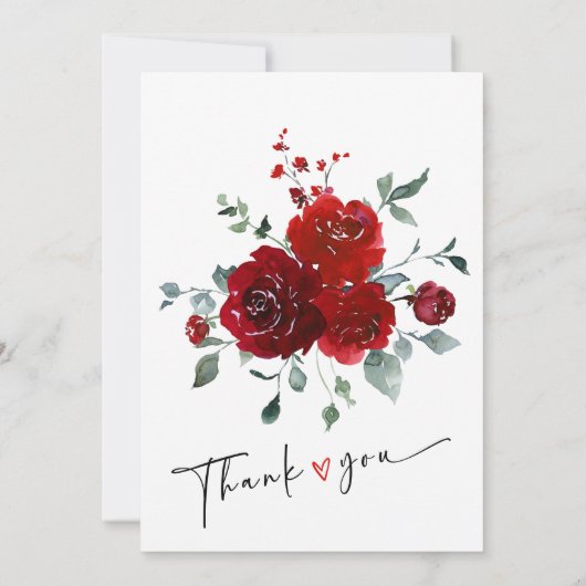 結婚と赤 招待状 (裏面)