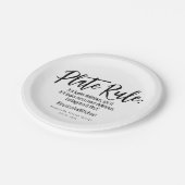 💍結婚と#ミニマルエレガント ペーパープレート (アングル)