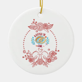 結婚とAnniversary PODアイディア セラミックオーナメント