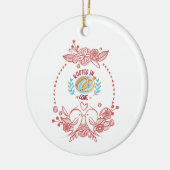 結婚とAnniversary PODアイディア セラミックオーナメント (左)