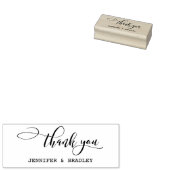 結婚に感謝する名前をカスタムする ラバースタンプ (押印)