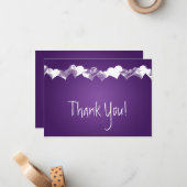 結婚に感謝すグランジる紫 ノートカード (正面/裏面インサイチュ)