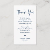 結婚に感謝モダンシンプルScript Enclosure エンクロージャーカード (正面)