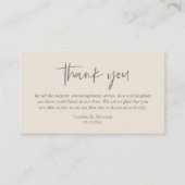 結婚に感謝モダンシンプルScript Enclosure エンクロージャーカード (正面)