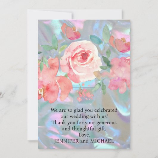 結婚に感謝 サンキューカード (正面)