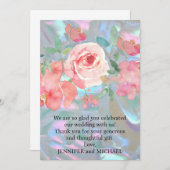結婚に感謝 サンキューカード (正面/裏面)