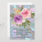 結婚に感謝 サンキューカード (正面/裏面)