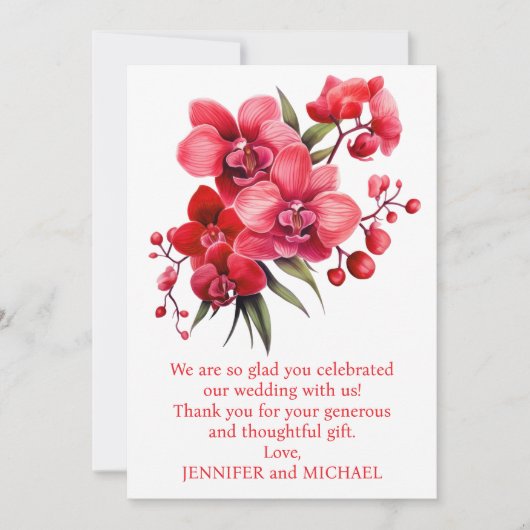 結婚に感謝 サンキューカード (正面)