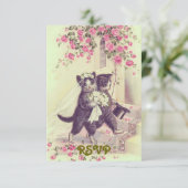 結婚ねこ RSVP 招待状 (スタンド正面)