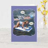 結婚のおもしろいおめでとう – 思い切って カード (黄色い花)