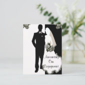 結婚のお知らせカードのお知らせ 案内状 (スタンド正面)