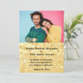 結婚のお知らせ写真カード 案内状 (スタンド正面)