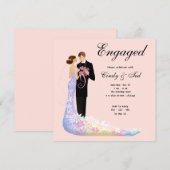 結婚のお知らせ 招待状 (正面/裏面)