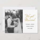 結婚のお知らせ 招待状 (正面)