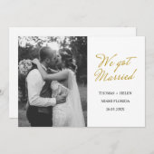 結婚のお知らせ 招待状 (正面/裏面)