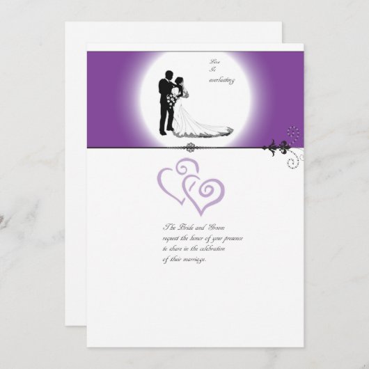 結婚のお知らせ 案内状 (正面/裏面)