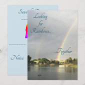 結婚のお知らせ / 結婚式招待状 セーブザデート (正面/裏面)