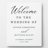 結婚のお祝いスクリプモダントへようこそ フォトプラーク (正面)