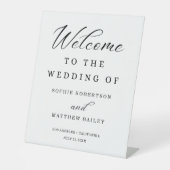 結婚のお祝いスクリプモダントへようこそ 台座サイン (正面)