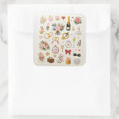 「結婚のお祝いステッカーセット」 スクエアシール (バッグ)