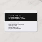 結婚のお祝いブロック白黒 名刺 (正面)